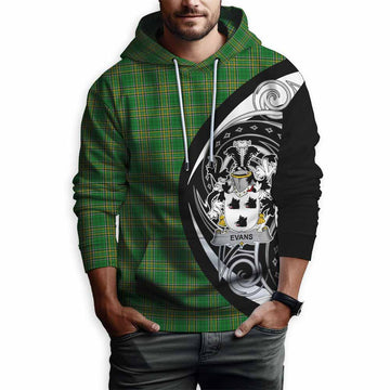 Evans Irish Clan Hoodie Celtic Circle Style Pullover Hoodie - Tartan Vibes Clothing