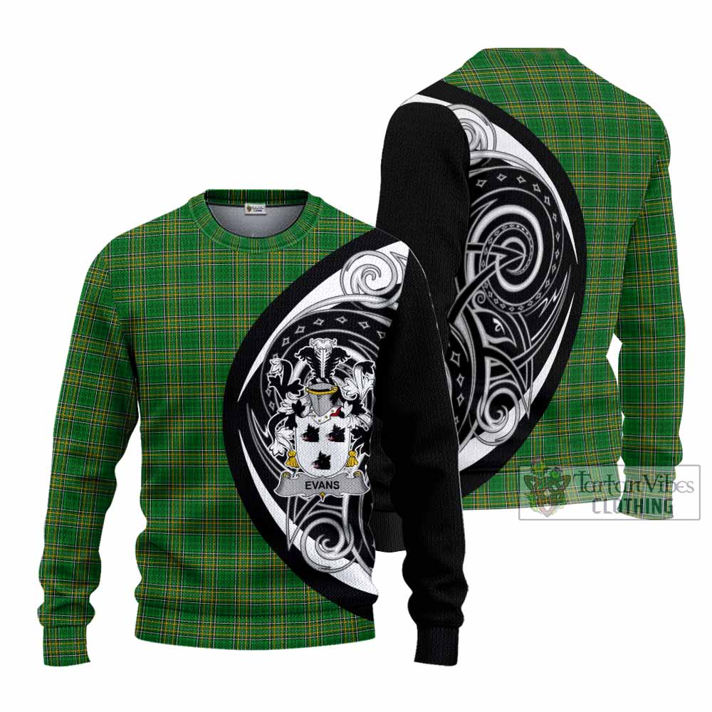 Tartan Vibes Clothing Evans Irish Clan Knitted Sweater Celtic Circle Style