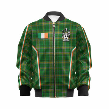 Evans Irish Clan Coat of Arm Tartan Kid Bomber Jacket Flag Style