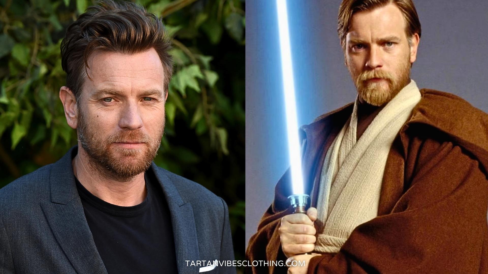 Ewan McGregor as Obi-Wan Kenobi and portrait, Scottish Star Wars actor