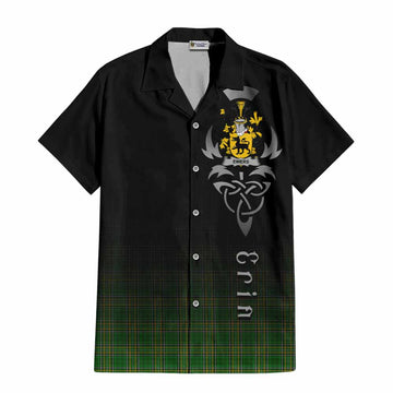 Ewers Irish Clan Hawaiian Shirt with Coat of Arms Erin Go Bragh Celtic Inspired