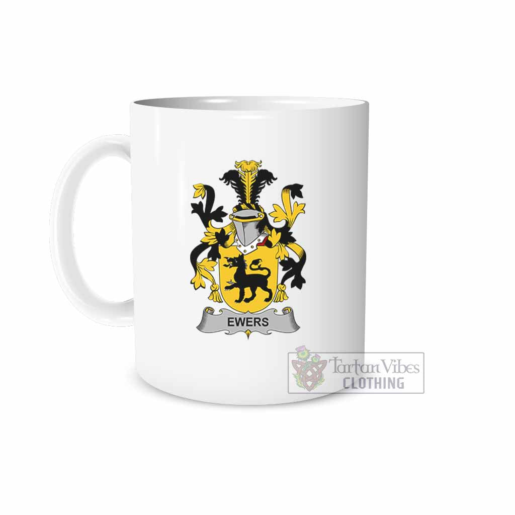 Ewers Irish Clan Coat of Arms Ceramic Mug White - 2D-tartanvibesclothing
