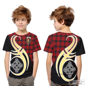 Ewing Tartan Kid T-Shirt with Family Crest and Celtic Symbol Style Youth XL Size14 - Tartan Vibes Clothing