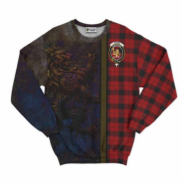 Ewing Tartan Family Crest Sweatshirt Alba Gu Brath Be Brave Lion Ancient Style