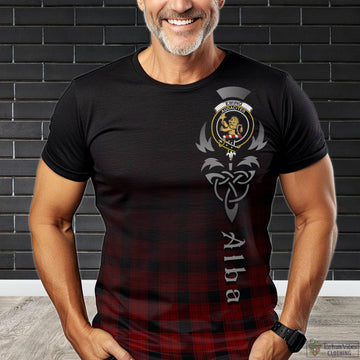 Tartan Vibes Clothing Ewing Tartan T-Shirt Featuring Alba Gu Brath Family Crest Celtic Inspired
