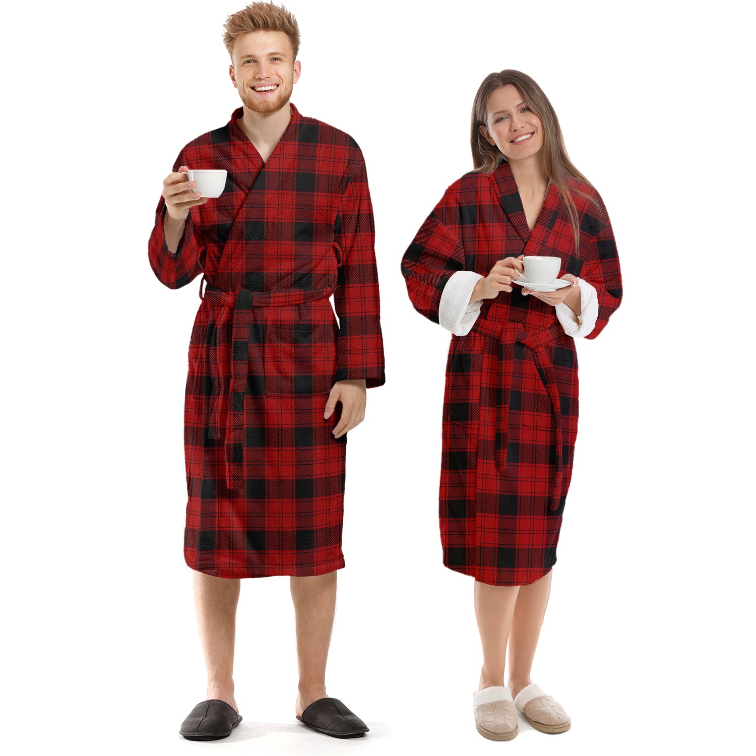 Ewing Tartan Bathrobe Unisex S - Tartan Vibes Clothing