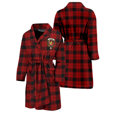 Ewing Tartan Bathrobe with Family Crest Unisex S - Tartan Vibes Clothing