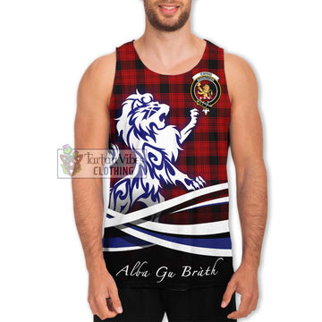 Ewing Tartan Men's Tank Top with Alba Gu Brath Regal Lion Emblem Men - Tartanvibesclothing Shop