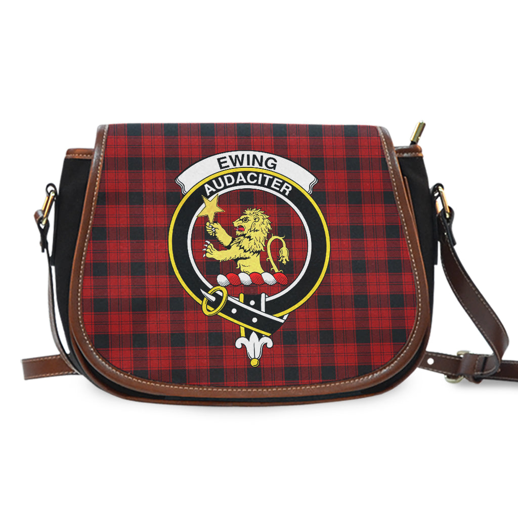 Ewing Tartan Saddle Bag with Family Crest - Tartan Vibes Clothing