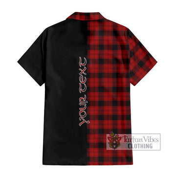 Ewing Tartan Hawaiian Shirt with Family Crest and Half Of Me Style - Tartan Vibes Clothing