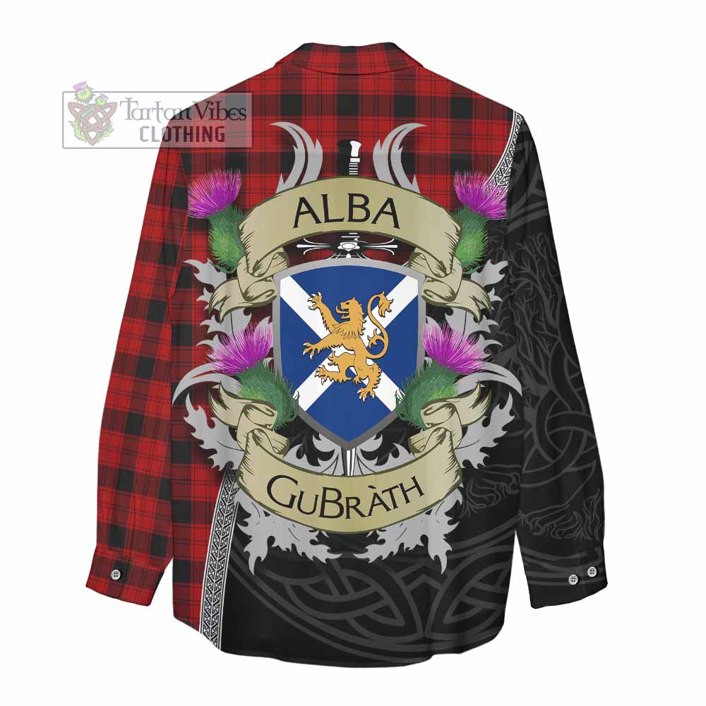 Tartan Vibes Clothing Ewing Tartan Family Crest Women's Casual Shirt Lion Rampant Royal Thistle Shield Celtic Inspired