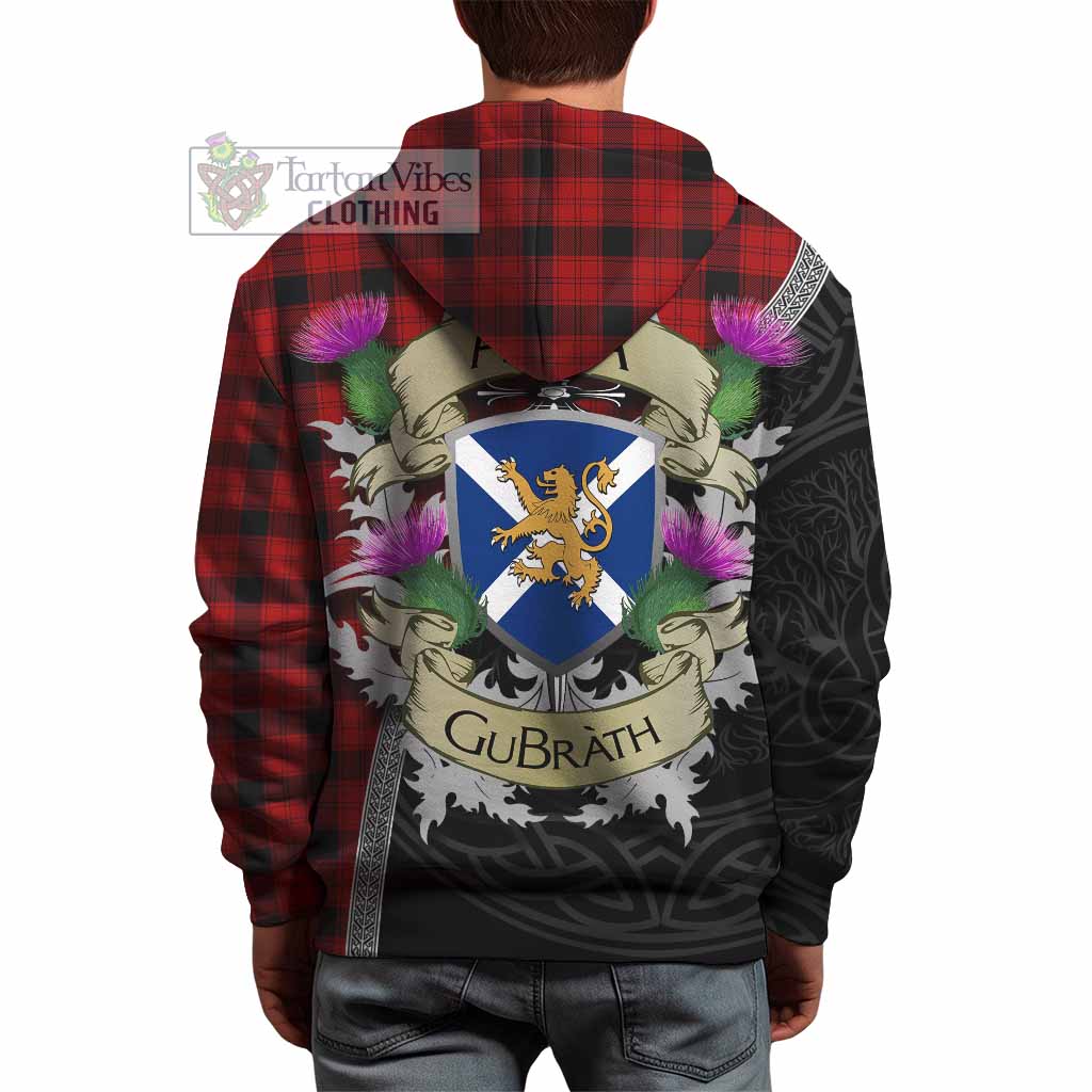 Tartan Vibes Clothing Ewing Tartan Family Crest Hoodie Lion Rampant Royal Thistle Shield Celtic Inspired