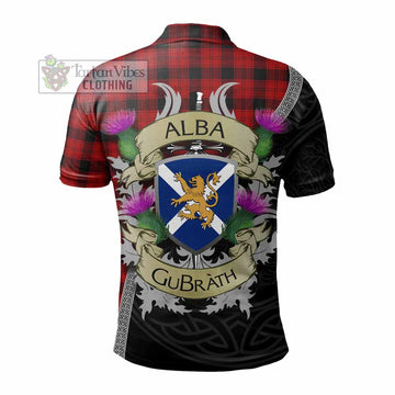 Ewing Tartan Family Crest Polo Shirt Lion Rampant Royal Thistle Shield Celtic Inspired