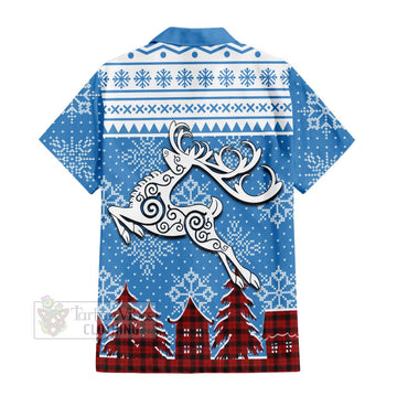 Ewing Clan Christmas Hawaiian Shirt Celtic Reindeer Style