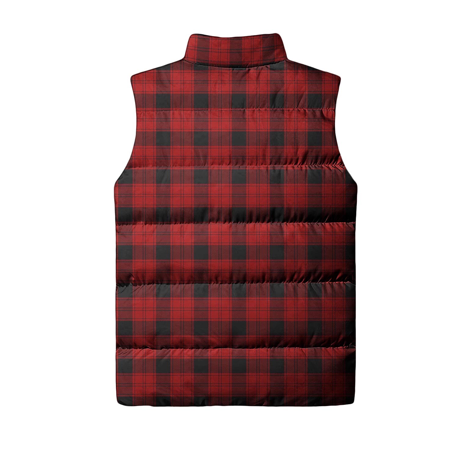 Ewing Tartan Sleeveless Puffer Jacket with Family Crest - Tartanvibesclothing
