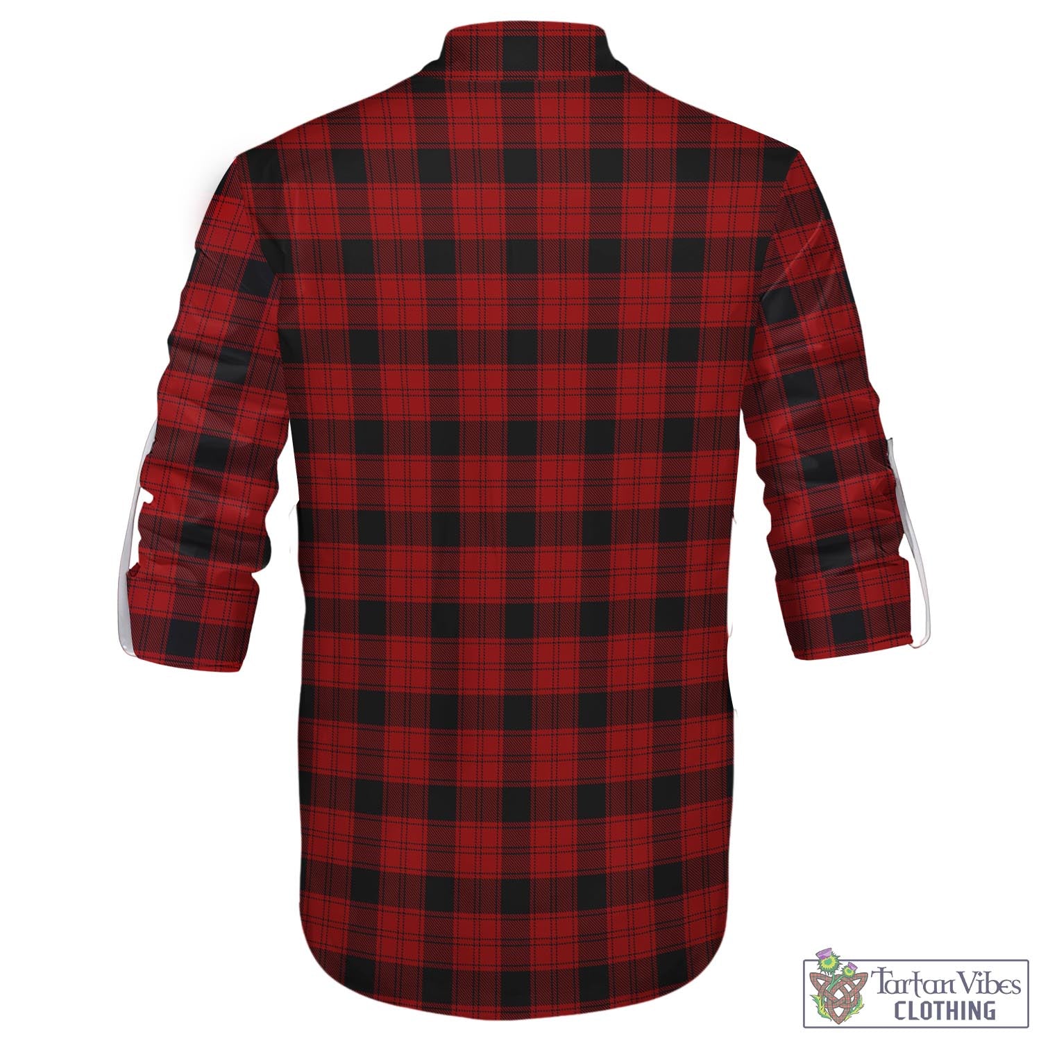 Tartan Vibes Clothing Ewing Tartan Men's Scottish Traditional Jacobite Ghillie Kilt Shirt with Family Crest