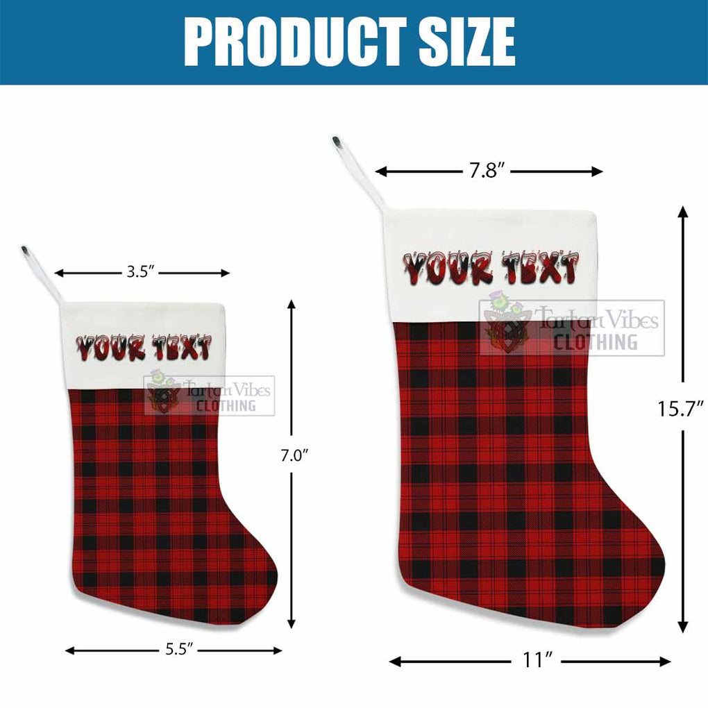 Tartan Vibes Clothing Ewing Tartan Christmas Stocking with Personalized Text