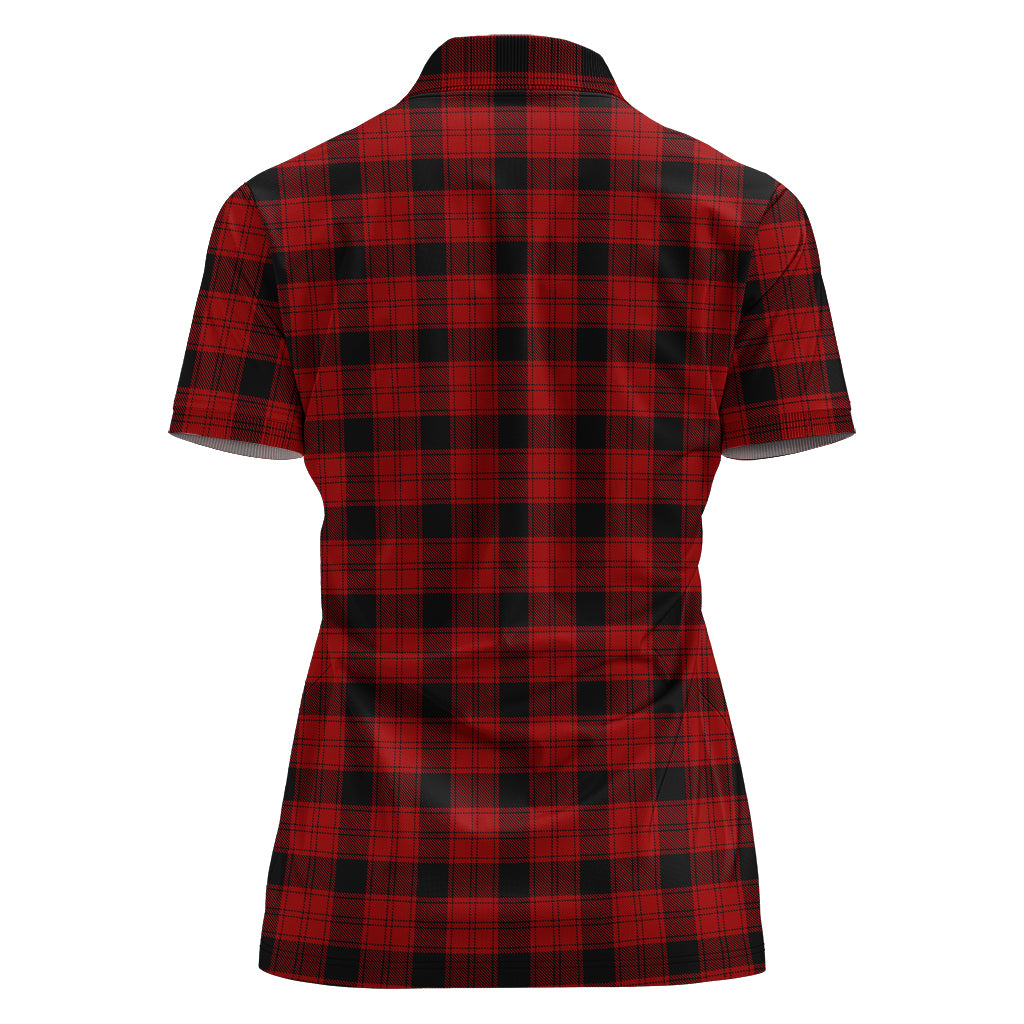 ewing-tartan-polo-shirt-with-family-crest-for-women