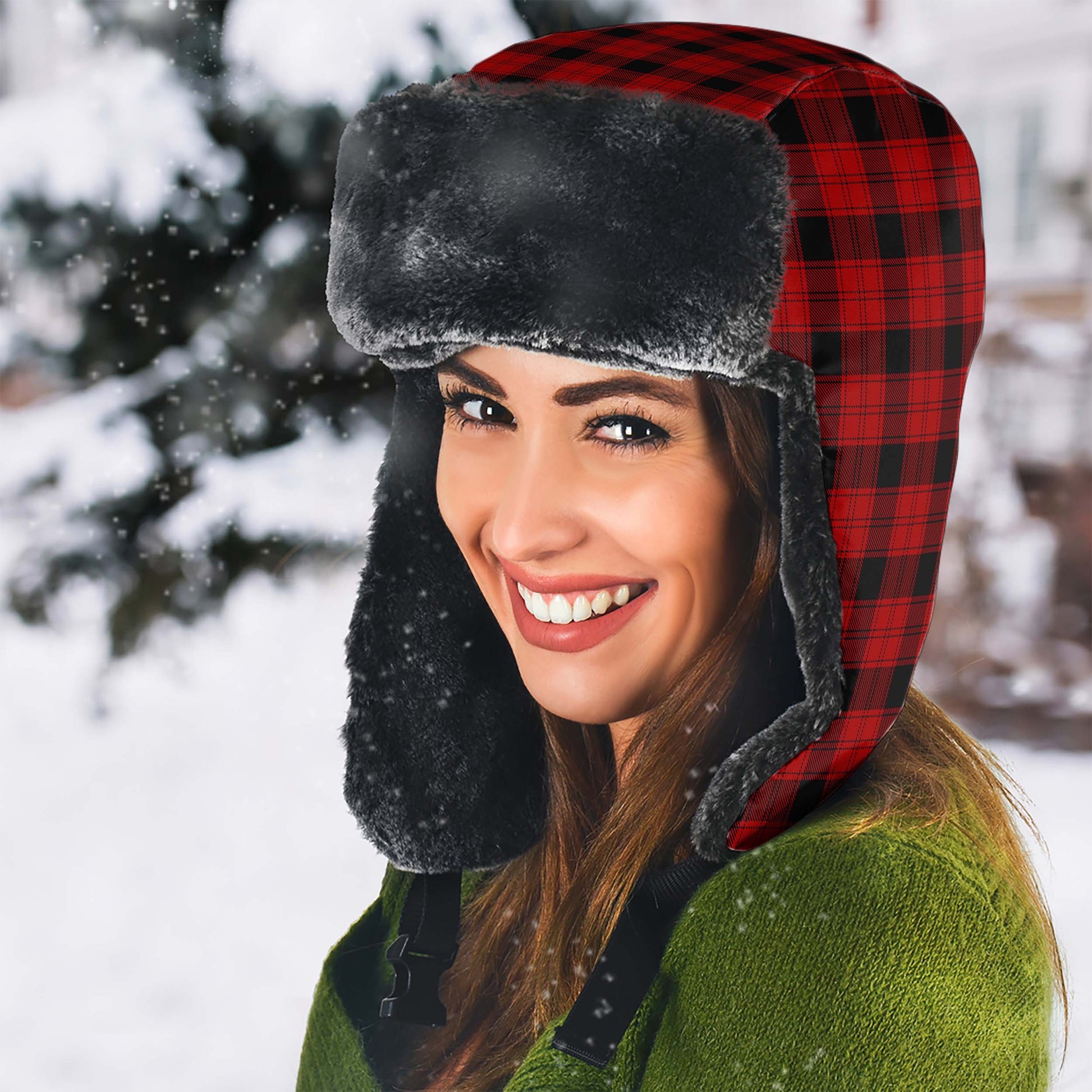 Ewing Tartan Winter Trapper Hat - Tartanvibesclothing