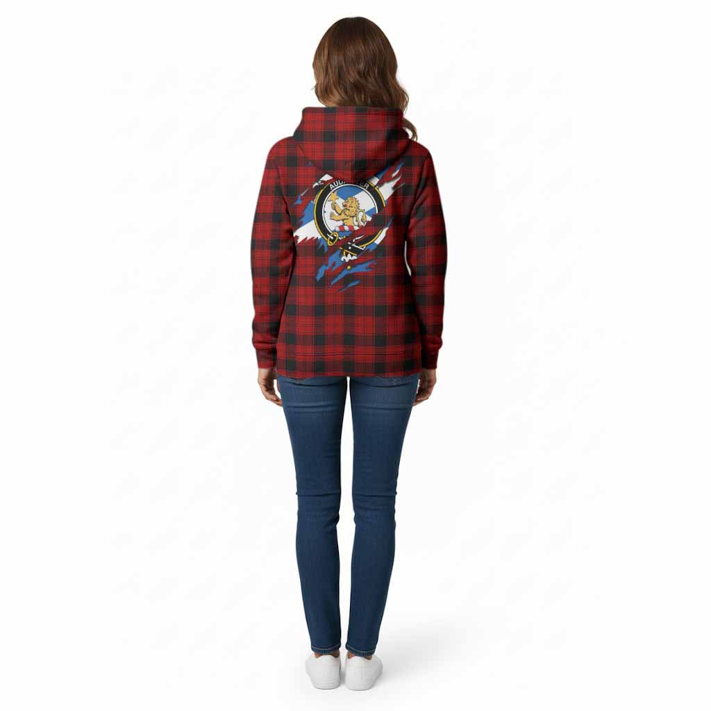 Ewing Clan Crest In Me Tartan Cotton Hoodie Scotland Flag Style