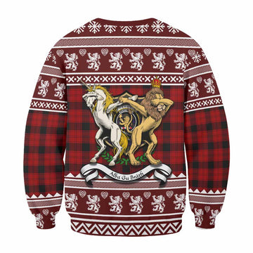 Ewing Clan Tartan Crest Christmas Sweatshirt Coat of Arms Funny Style