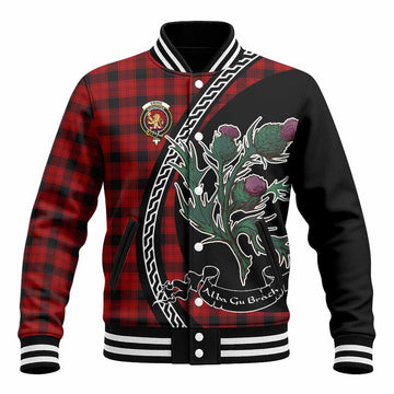 Ewing Family Crest Tartan Baseball Jacket Alba Thistle Inspired