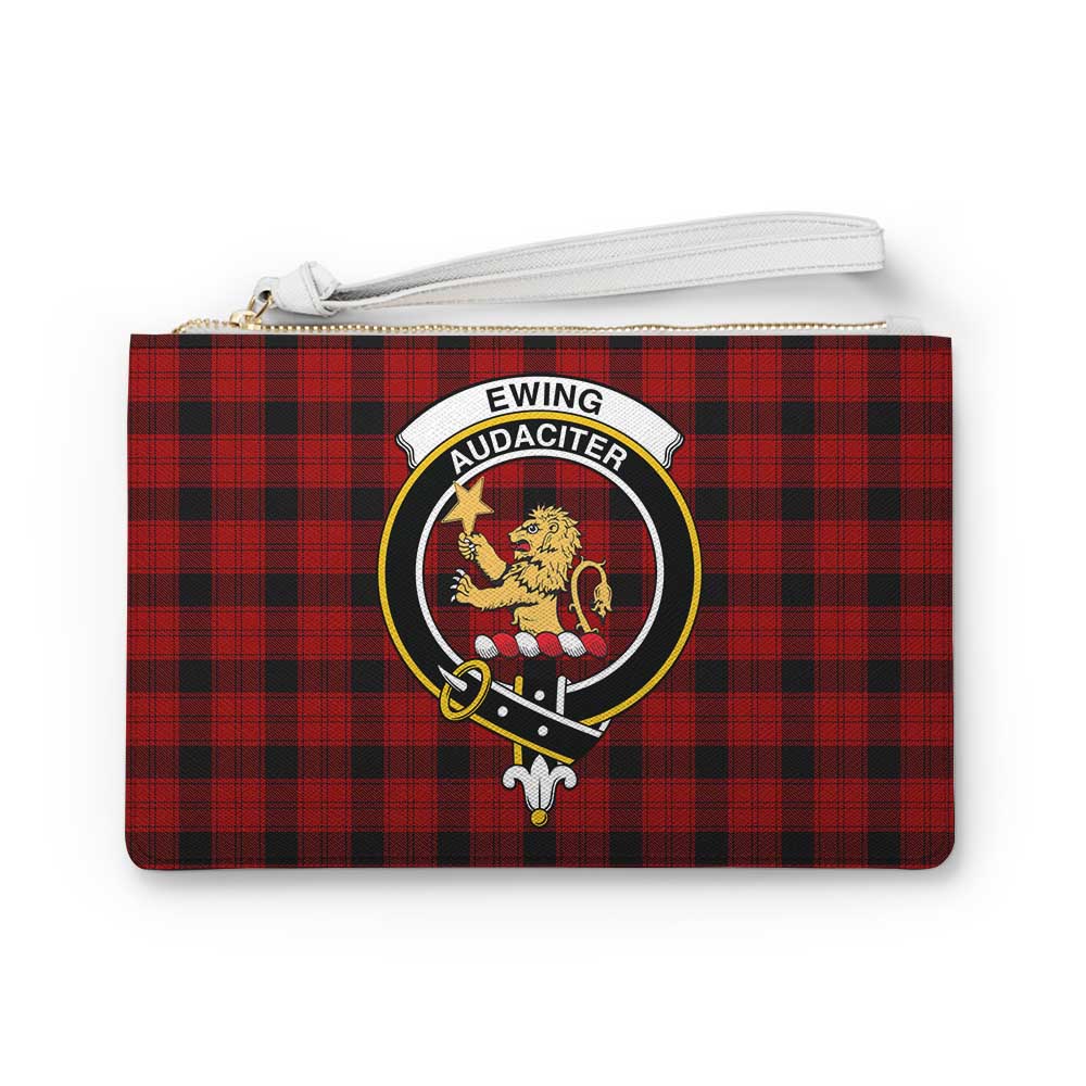 Tartan Vibes Clothing Ewing Family Crest Tartan Clutch Bag