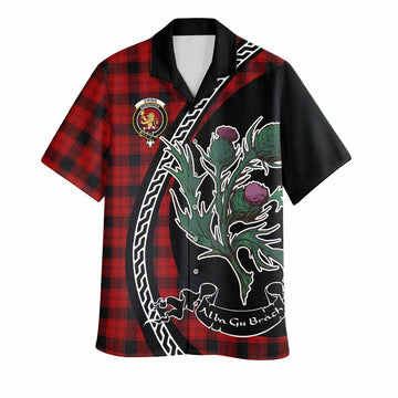 Ewing Family Crest Tartan Hawaiian Shirt Alba Thistle Inspired