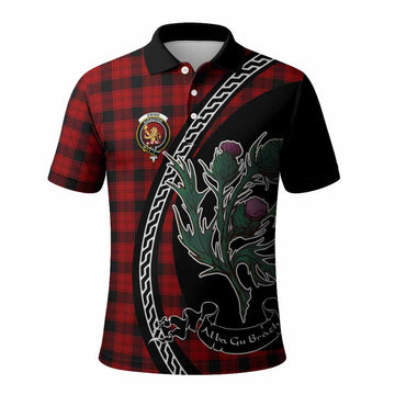 Ewing Family Crest Tartan Polo Shirt Alba Thistle Inspired