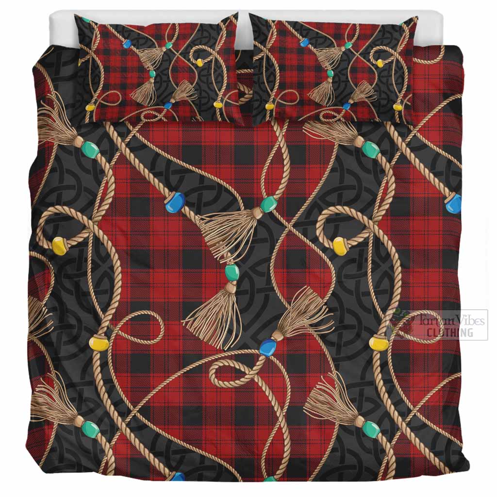 Ewing Scottish Tartan Twisted Ropes Stylized Bedding Set UK Bedding Set UK Super King 104*94 inch - Tartan Vibes Clothing