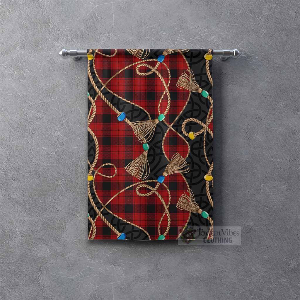 Ewing Scottish Tartan Twisted Ropes Stylized Gonfalon Rectangle - Tartan Vibes Clothing