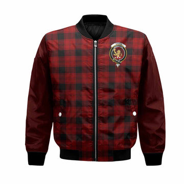 Ewing Tartan Accent Bomber Jacket with Family Crest