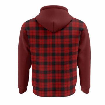 Ewing Tartan Accent Hoodie with Family Crest