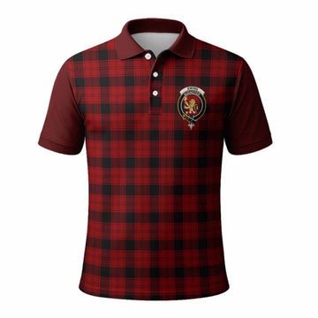 Ewing Tartan Accent Polo Shirt with Family Crest