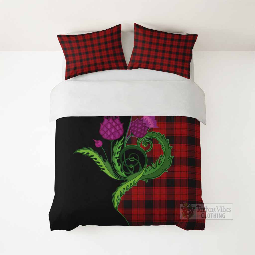 Ewing Tartan Bedding Set Traditional Scottish Thistle - Tartan Vibes Clothing