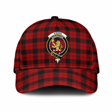 Ewing Tartan Classic Cap with Family Crest