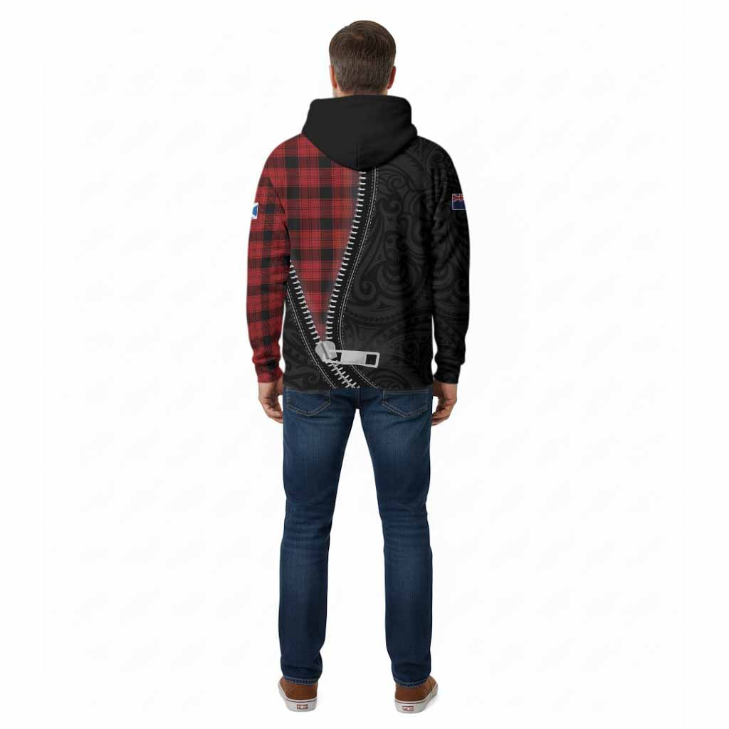 Ewing Tartan Cotton Hoodie New Zealand Pattern Unique Zipper Stylized