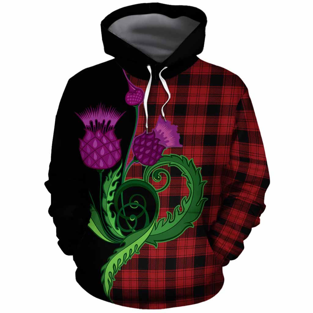 Ewing Tartan Cotton Hoodie Traditional Scottish Thistle