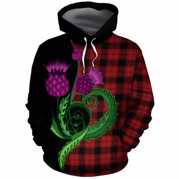 Ewing Tartan Cotton Hoodie Traditional Scottish Thistle
