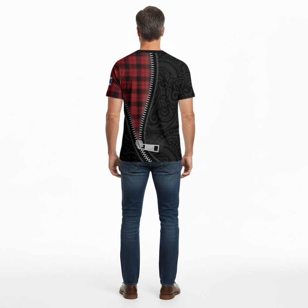 Ewing Tartan Cotton T-shirt New Zealand Pattern Unique Zipper Stylized