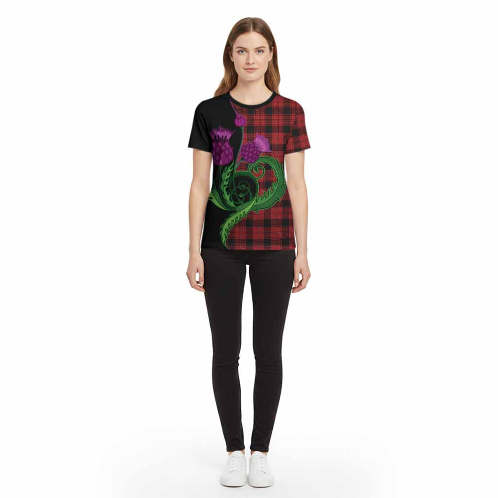 Ewing Tartan Cotton T-shirt Traditional Scottish Thistle