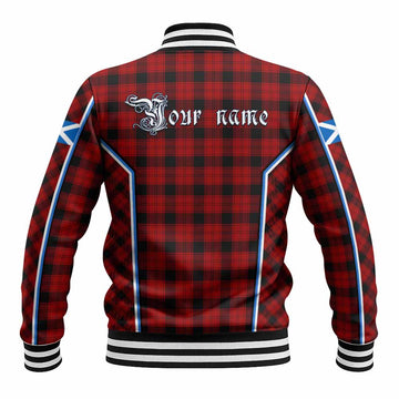 Ewing Tartan Crest Baseball Jacket Scotland Coat of Arm Flag Style - Tartan Vibes Clothing