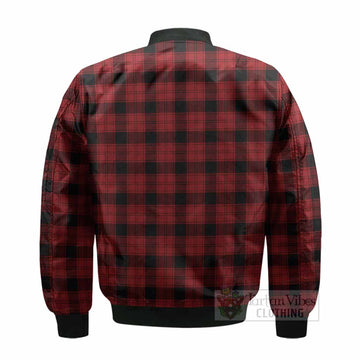 Ewing Tartan Crest Bomber Jacket Ferocious Lion Style
