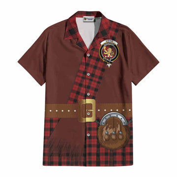 Ewing Tartan Crest Cotton Hawaiian Shirt Kilt Costume Style