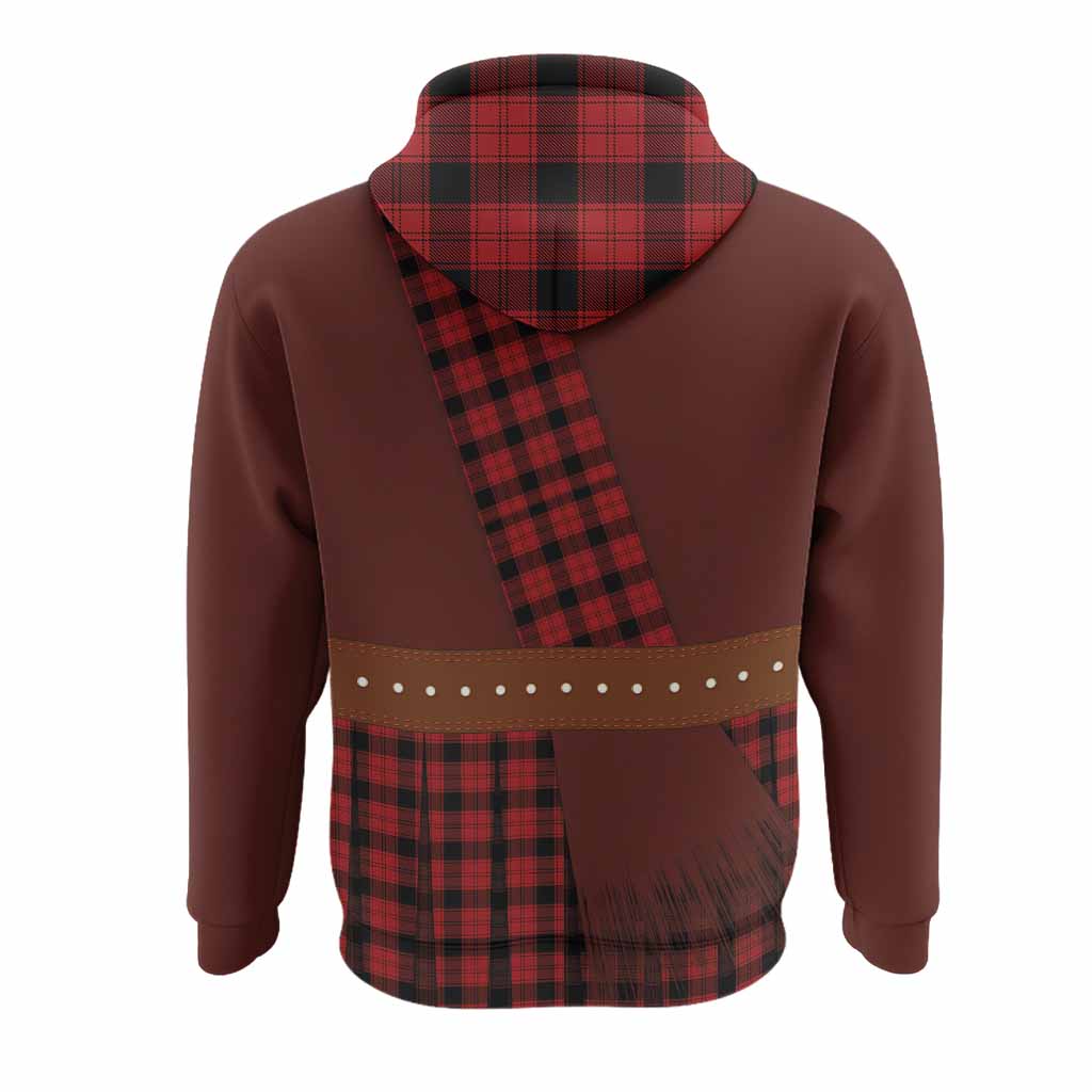 Ewing Tartan Crest Hoodie Kilt Costume Style
