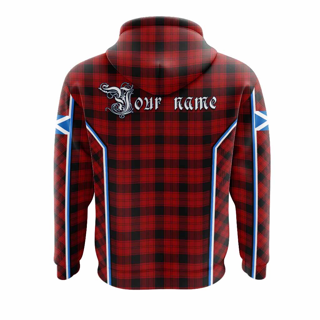 Ewing Tartan Crest Hoodie Scotland Coat of Arm Flag Style - Tartan Vibes Clothing