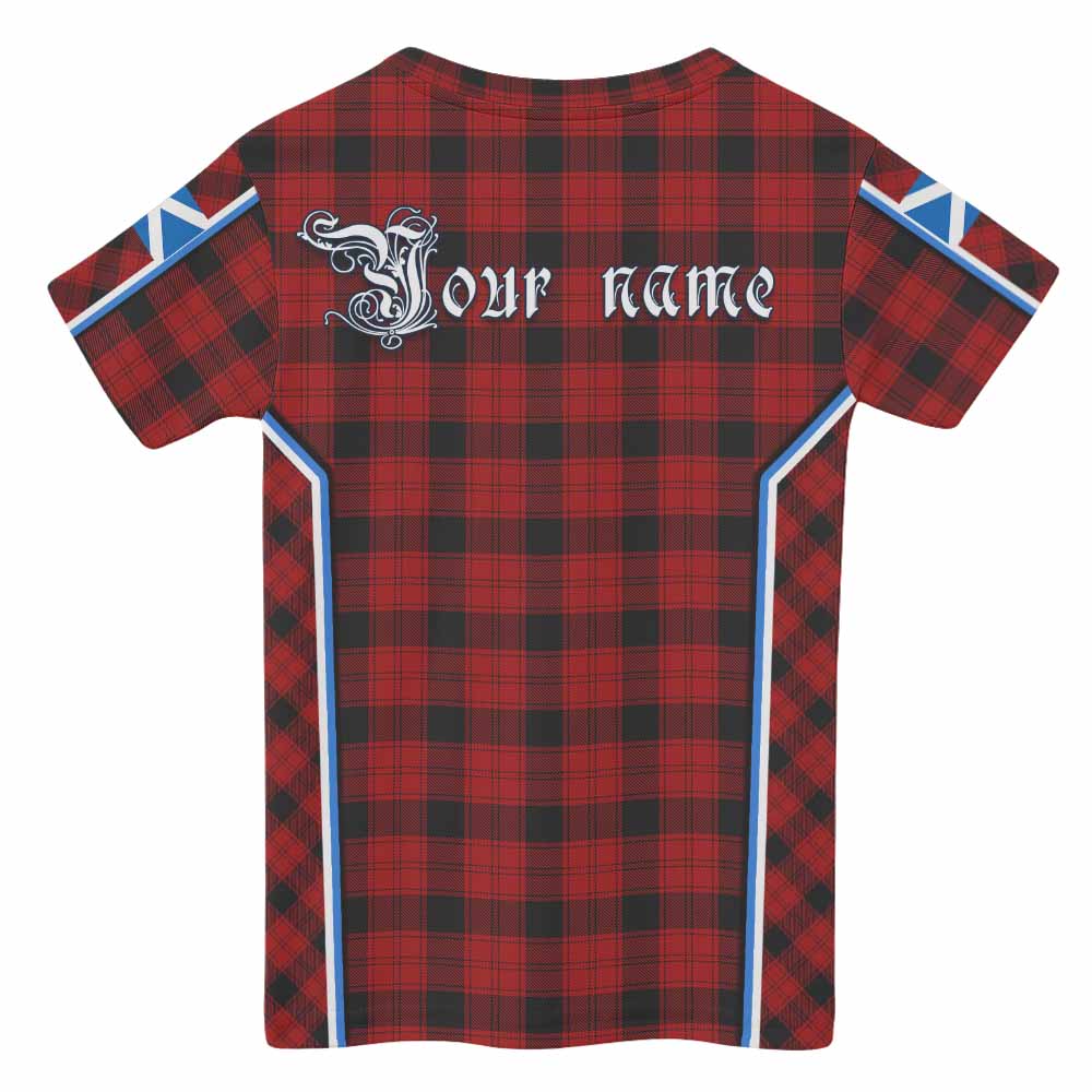 Ewing Tartan Crest Kid T-shirt Scotland Coat of Arm Flag Style - Tartan Vibes Clothing