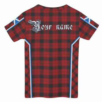 Ewing Tartan Crest Kid T-shirt Scotland Coat of Arm Flag Style - Tartan Vibes Clothing