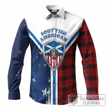 Ewing Tartan Crest Long Sleeve Button Shirts Scottish-American Heritage