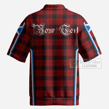 Ewing Tartan Crest Men’s Polo Sweater Top Scotland Coat of Arm Flag Style
